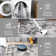 Abstract Machine Washable Rug with Rubber Backing for Living Room Modern Non-Slip Dining Room Rug Easy-Cleaning Colorful Floor Carpet for Bedroom Hallway Kitchen