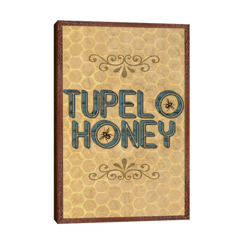 Tupelo Honey - Print on Canvas, 66.04 cm H x 45.72 cm W, Classic Brown Wood Framed