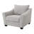 3-piece Boucle Upholstered Sofa Set Light Grey