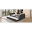 Lit de jour double, canapé-lit capitonné capitonné avec couchette, lit de jour avec bouton et clou en cuivre sur accoudoirs carrés, lit de jour double avec couchette simple-1908625362