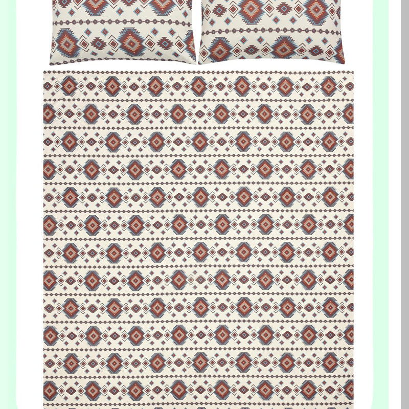 Southwestern Diamond Queen Sheet Set - Red