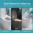 Smart Bidet Seat with Side Knob & Remote, Instant Heating, Heated Seat, Warm Dryer, Night Light