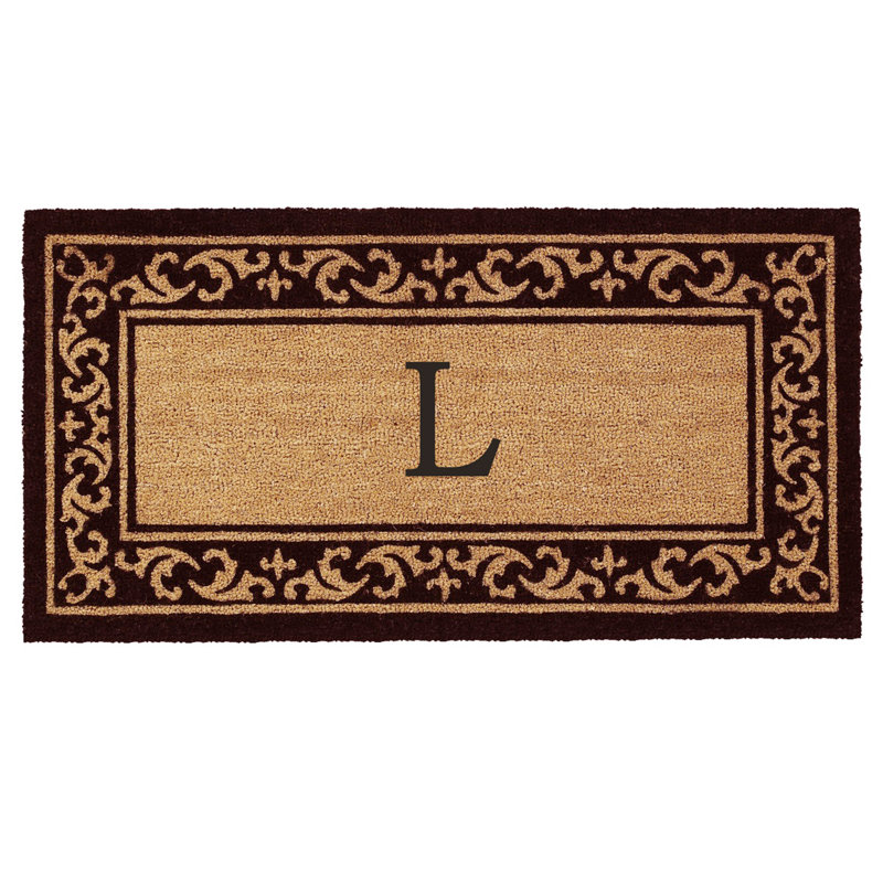 Zawacki Personalizable Non-Slip Doormat, L, Rectangle 2' x 4'