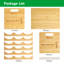 6 Bottle Solid Wood Tabletop Wine Bottle Rack in Natural