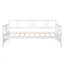 Lit de jour moderne en bois massif, multifonctionnel, taille simple, blanc-522989849