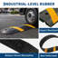 Ralentisseur 72 po en caoutchouc avec embouts, rampe de circulation robuste 25 000 lb