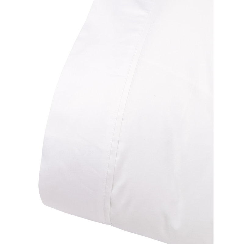 Estate 100% Cotton Sateen Duvet Cover, white/ white, King