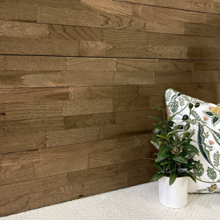 Panneau mural en bois franc rustique 4,25 "x 72" (Ensemble de 10)