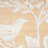 Wood Bird Brown Wall Decor with White Painted Floral Patterns Set