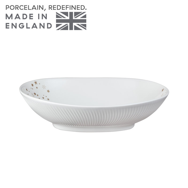 Porcelain Stars Serving Bowl