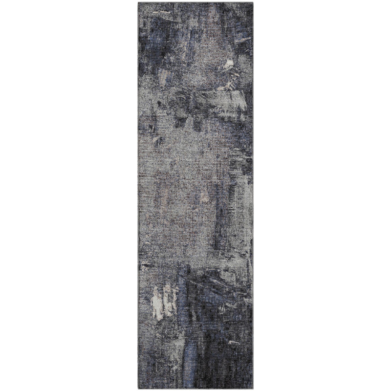 Premium Machine Washable Natoma AMF989 Abstract Rug, Runner 2'3" x 7'6"