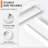 48" White Floating Nursery Shelves (Set Of 4) – Long Wooden Floating Shelves For Kids' Library – Safety Front Lip Wall Storage For Toys, Books, And Nursery Decor-1564756147
