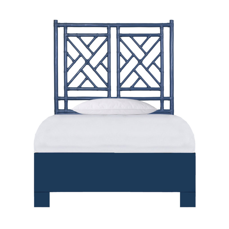 Chippendale Standard Bed, Twin Extra Long, Natural