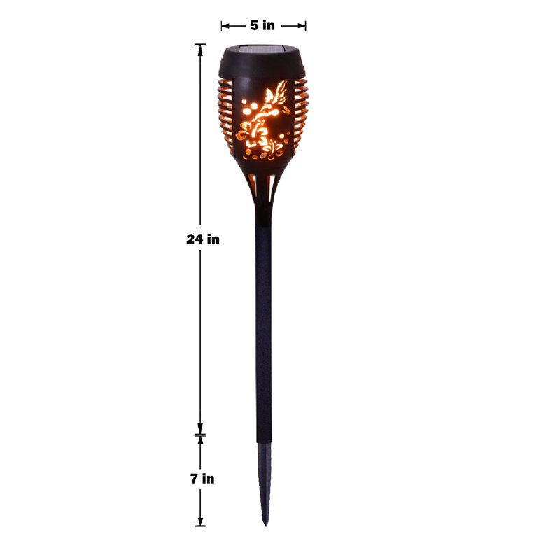 Luminaire tiki solaire 3-en-1 Twilight