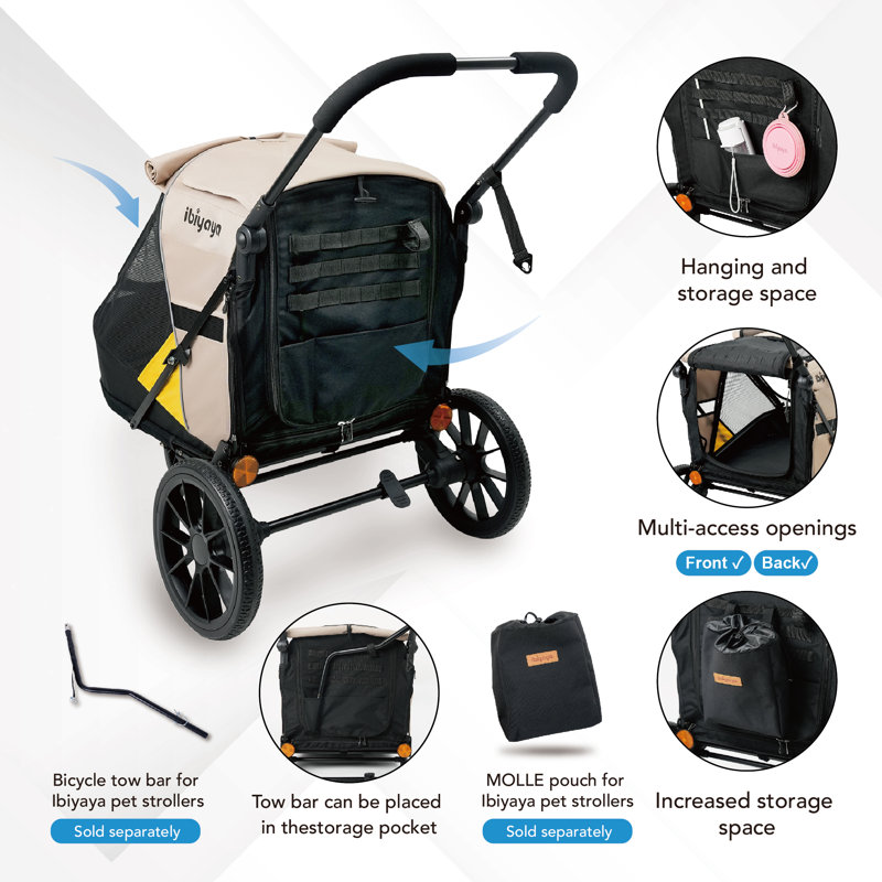 Ibiyaya Minika 3-in-1 Pet Stroller System | Wayfair