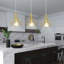 Burwell 1 - Light Gold Geometric Pendant
