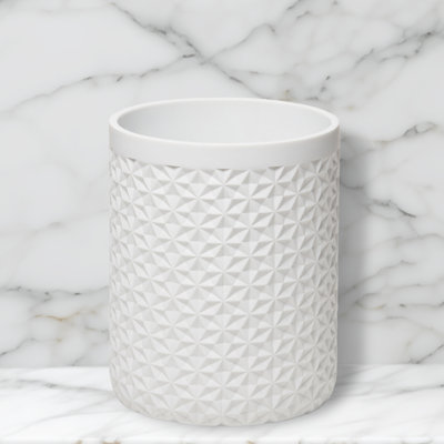 Quilted Resin Waste Basket