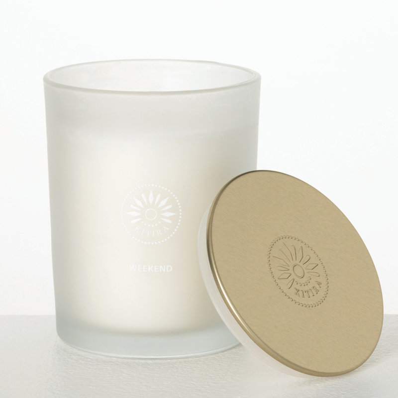 Bougie blanche Vance Kitira, 14 oz
