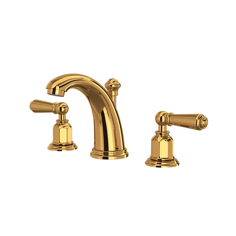 Edwardian™ Widespread Faucet, English Gold, Lever