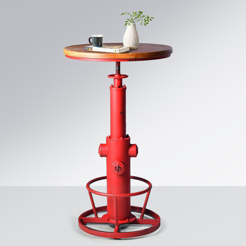 Table de salle à manger à hauteur de comptoir 23,62 po, Rouge