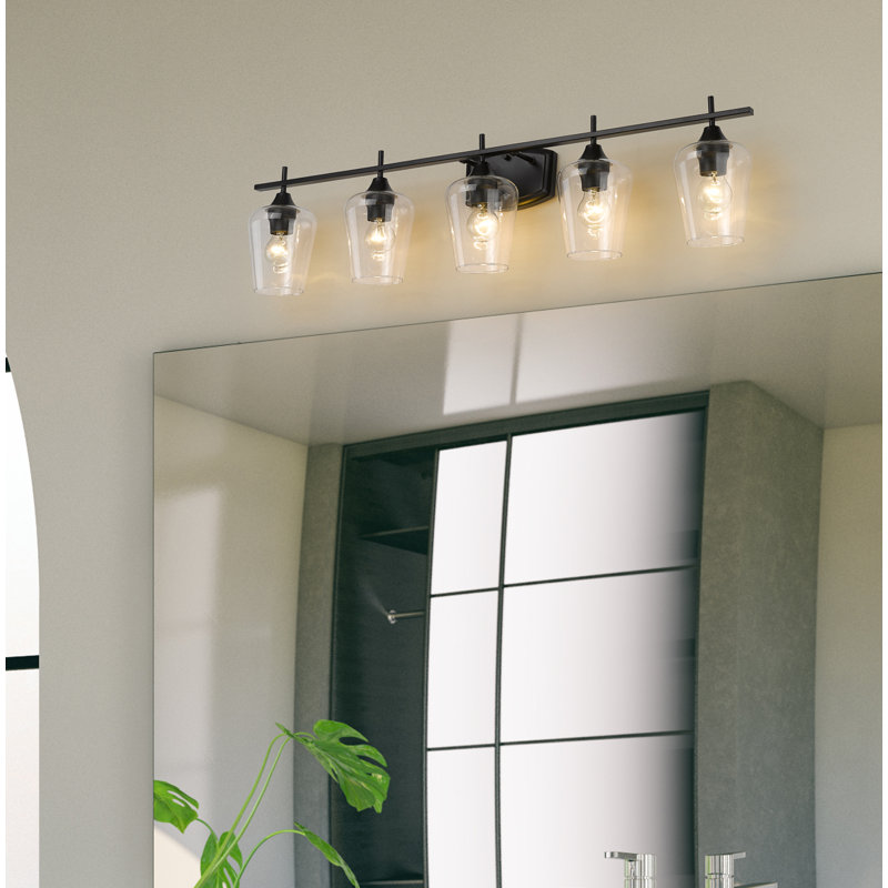 Dahlya 5 - Light Dimmable Vanity Light, Matte Black