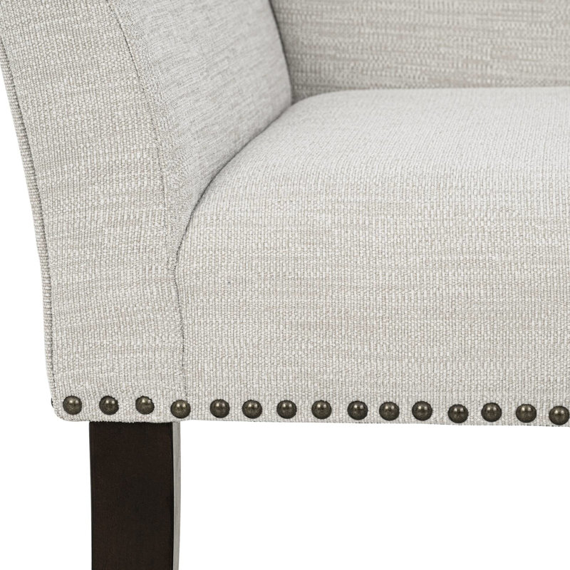 Banc rembourré en polyester Dalice, White, Noir, noir, noir, noir