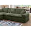 Canapé modulaire rembourré en chenille 6 pièces avec console centrale, chargement et rangement sans fil-476249763