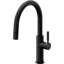 Corsano Contemporary Pull Down Kitchen Faucet with Button Sprayer Low Arc Spout and BST Series Handle-494593472