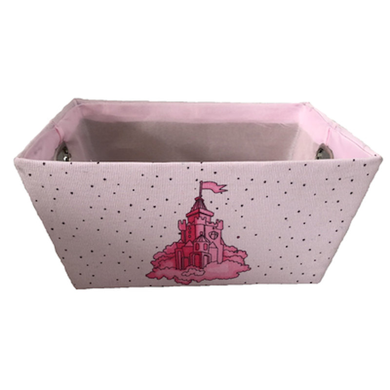Panier en tissu doublé