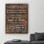 Art textuel sur toile tendue Classroom Rules-31597648