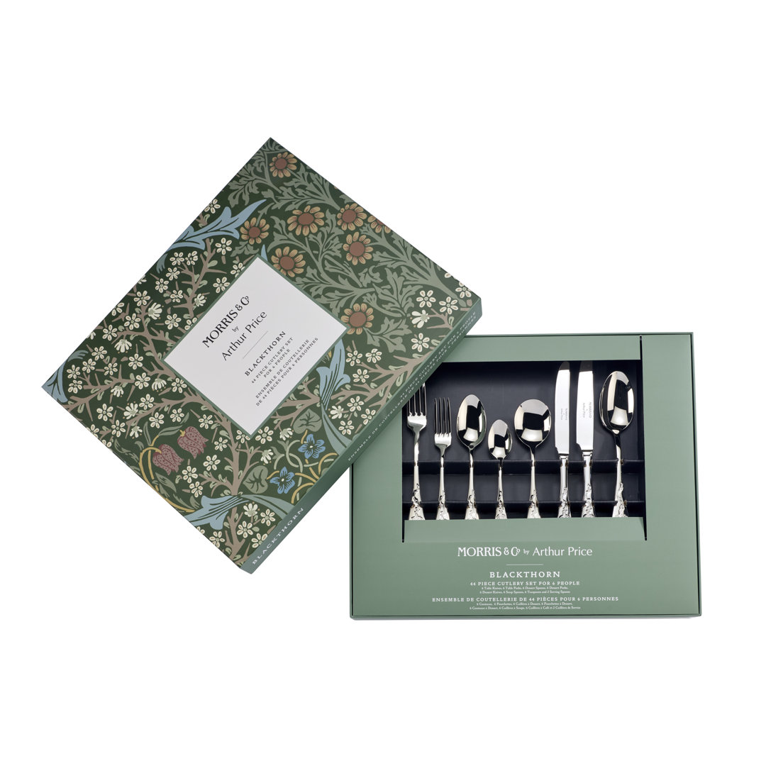 Arthur Price Unisex Silver Blackthorn 44 Piece Cutlery Set - Image 2