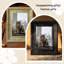 Cadre photo à mémoire de forme 3 pièces 8 "x 10" noir pour écran mural et de table