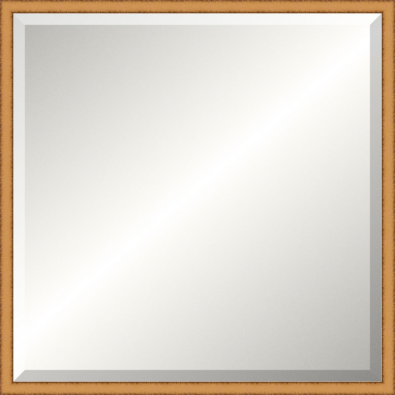 Distressed Gold Legacy Mirror, Medium Square