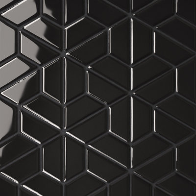 Le Cafe 11 in. x 12.75 in. Glossy Porcelain Tile