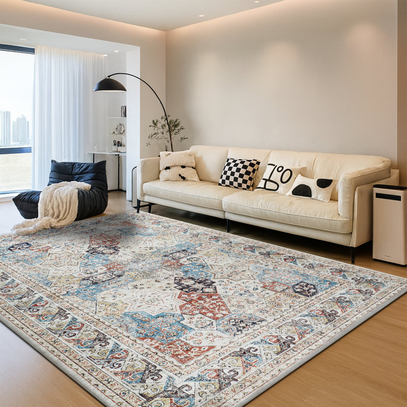 Vintage Oriental Area Rug – Living Room Large Rug for Cozy and Stylish Spaces, Rectangle 60 x 220 cm