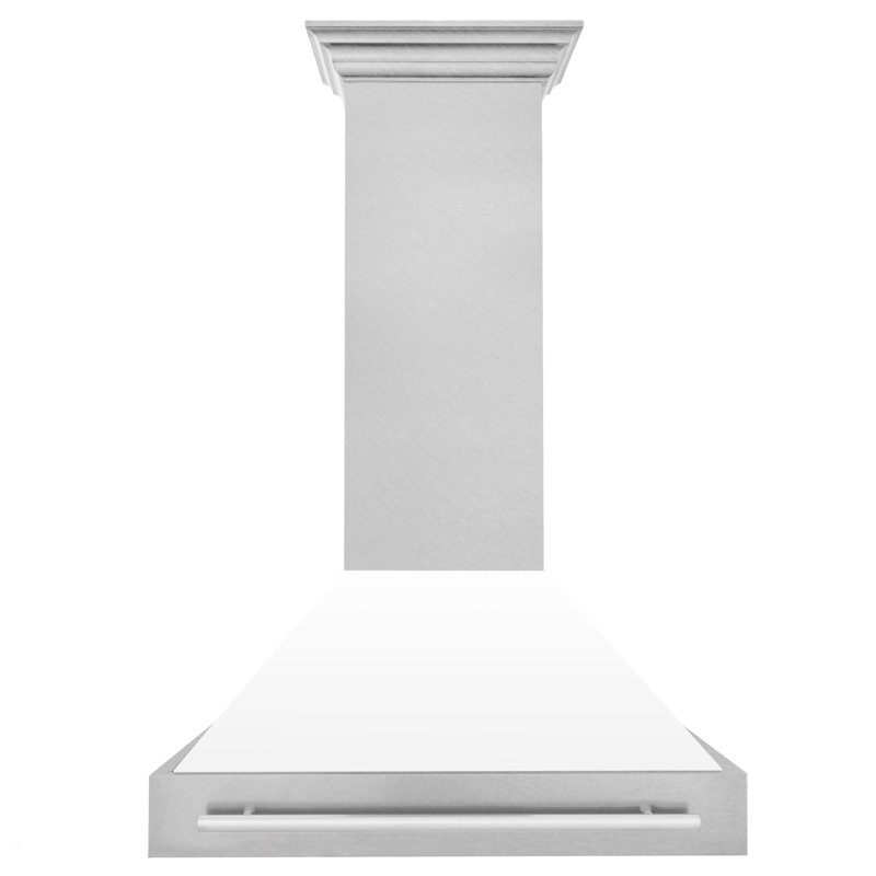 ZLINE 36" Fingerprint Resistant Stainless Steel Range Hood, White Matte