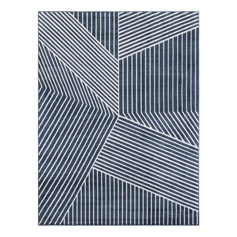 Latitude Run® Orkla Nikolis Rug Blue, Rectangle 9' x 12'