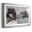 Neige à Argenteuil de Claude Monet - Reproduction d'art, encadrée sous verre acrylique, grand format, idéale pour le salon-387526012-387526014