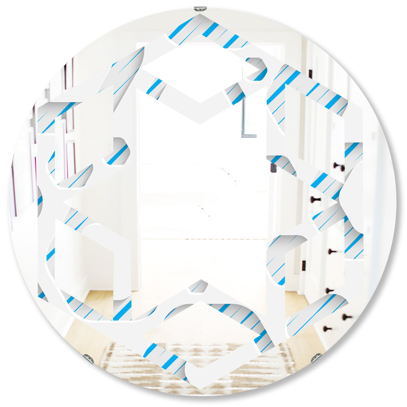 Miroir d'appoint Hexagon Star, 31,5 po x 31,5 po
