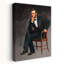«Thoughtful Abraham Lincoln», reproduction d'art géométrique abstraite de portrait contemporain-798343082