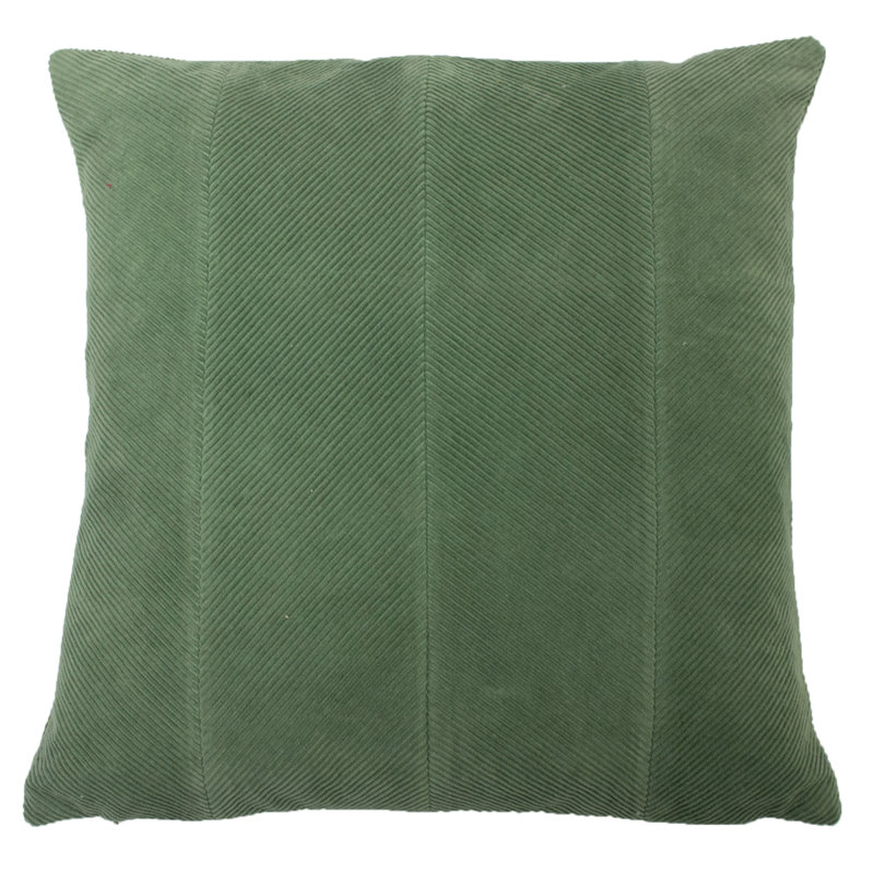 Iyana Chevron Square Throw Pillow Cover, Sage Green