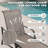 Outdoor PVC-coated polyester Metal Lounge Chairs Set Of 2, 5-level Adjustable Backrest