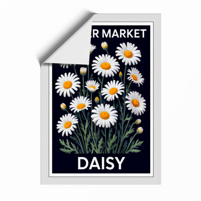 Flower Market Daisy Vintage - Framed Print