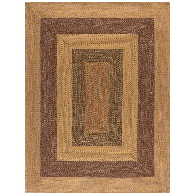 Tapis d'intérieur / extérieur lavable à la machine Performance Chevron Freshour, Rectangle 8 pi x 10 pi