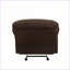 Fauteuil inclinable et oscillant inclinable avec glissement en douceur | Chocolat | Microfibre