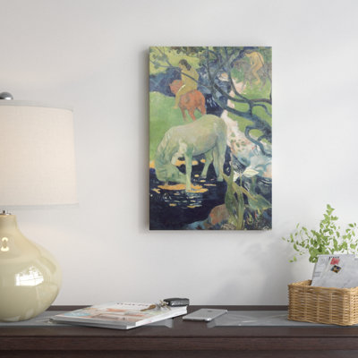 « the white cheval », reproduction sur toile