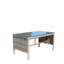 Table basse d'extérieur avec verre trempé transparent
