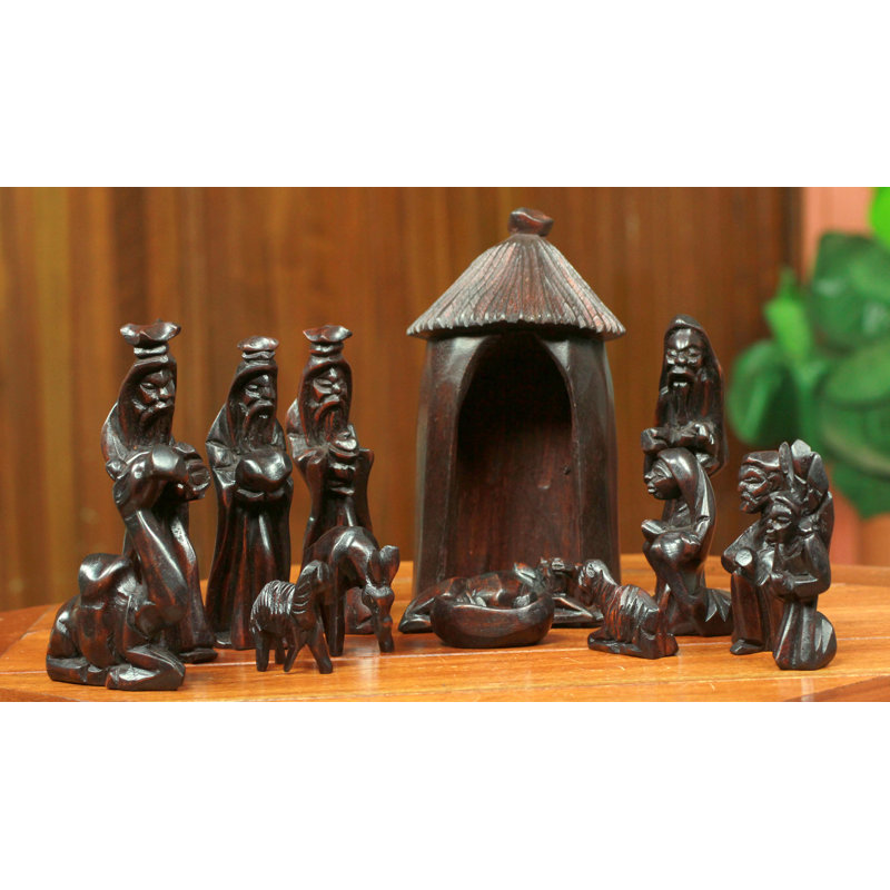 Ensemble de crèche de Noël 14 pièces