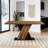 X Shaped Design Dining Table