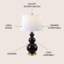 Lampe de table 28 po Erbe-105625398